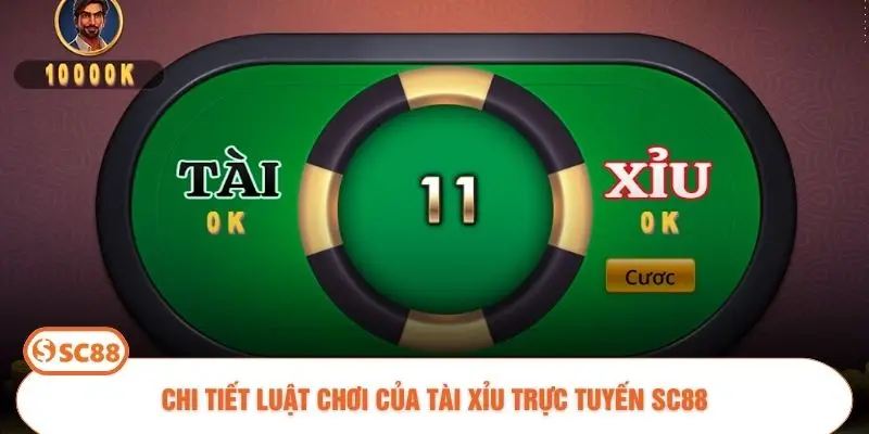 Chi tiết luật chơi của Tài Xỉu trực tuyến SC88